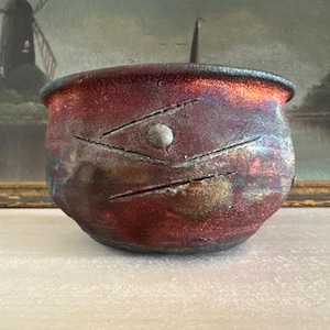 Vintage Postmodern Raku Pottery Vase Vintage Signed Brutalist Pottery Slab Vase Vintage Sculptural Art Vase Vintage Abstract Pottery Vase