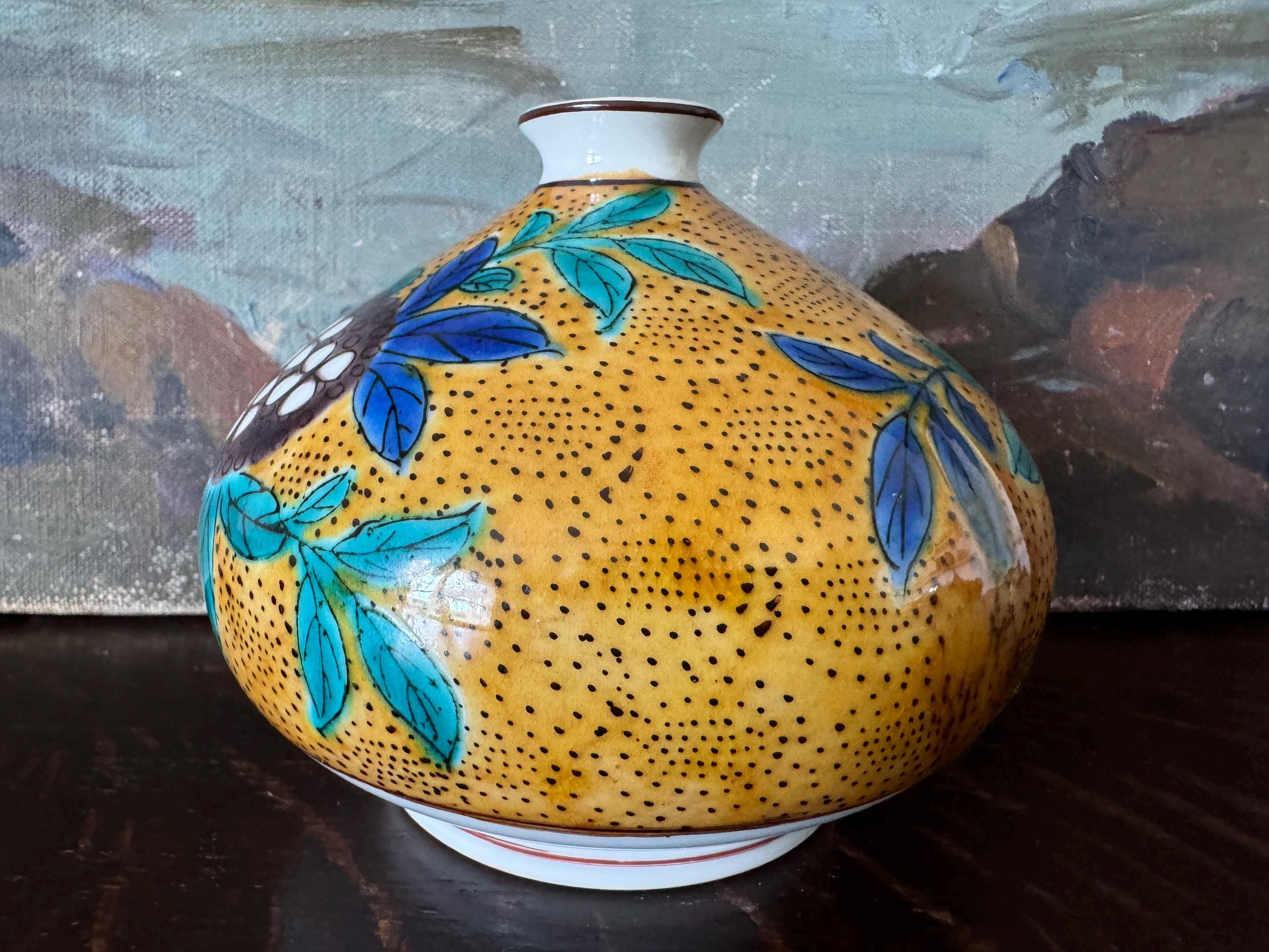 Vintage Ko Kutani Yoshidaya Hand-painted Bud Vase - Etsy