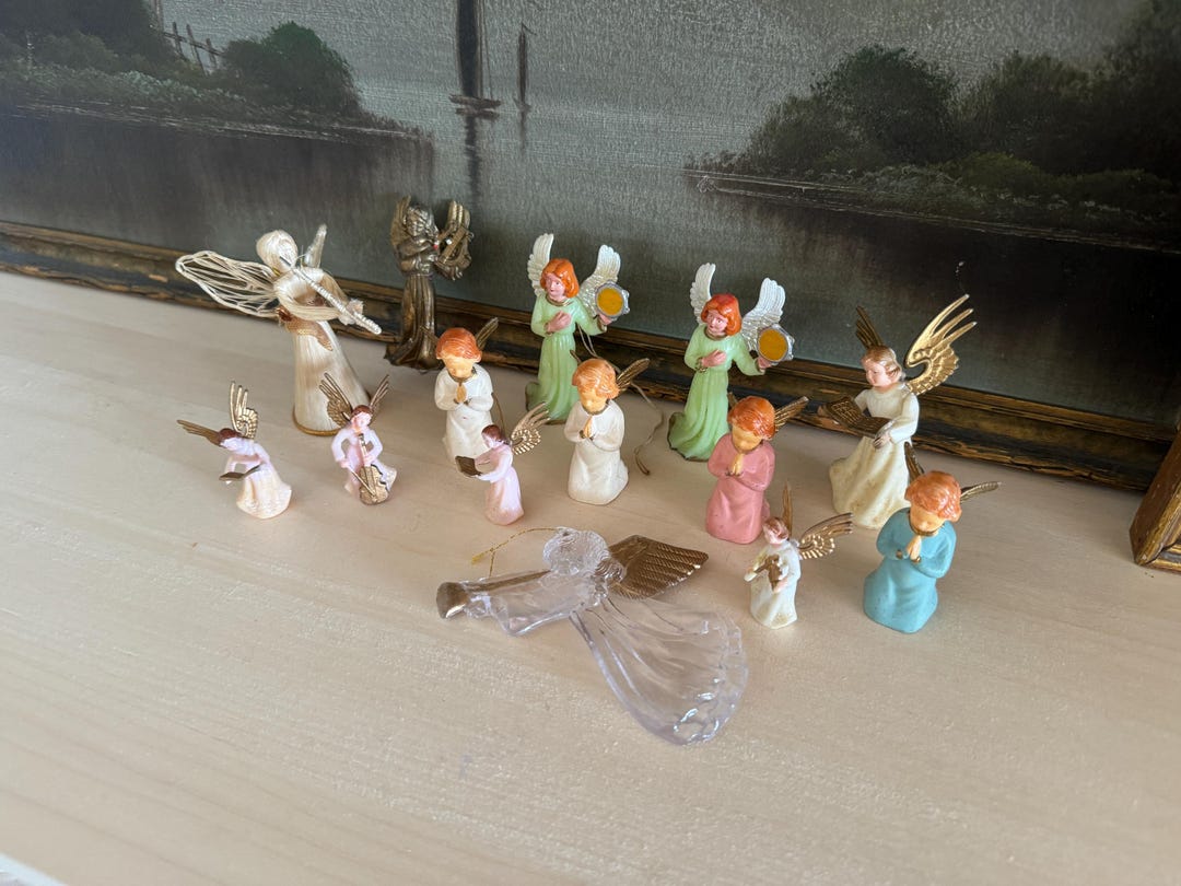 15 Vintage Mini Angels Mid Century Angels Vintage Christmas Angel ...