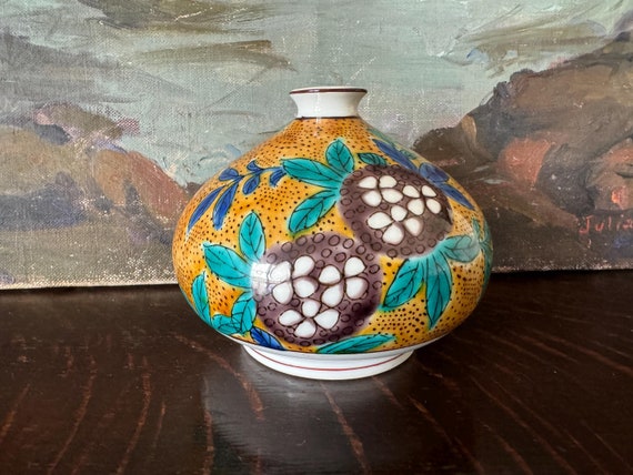 Vintage Ko Kutani Yoshidaya Hand-painted Bud Vase - Etsy