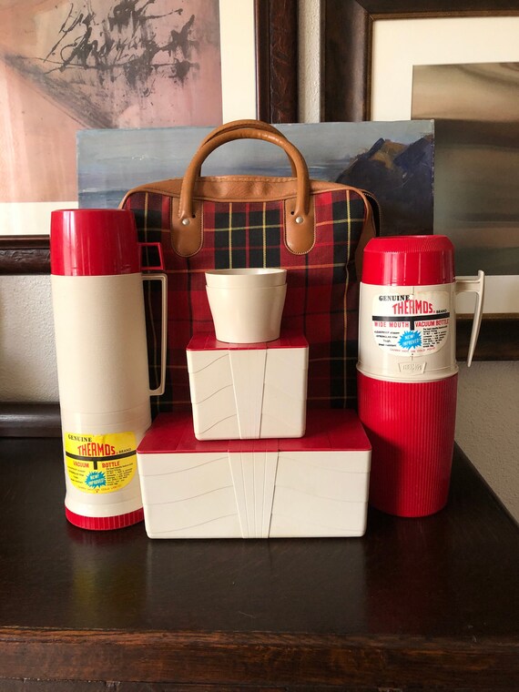 Vintage Thermos Picnic Set Vintage Thermos Brand P