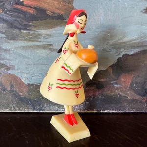 Vintage Slavic Folk Art Dancing Doll Vintage Ukranian Nodder Doll Vintage Russian Bobble Vintage Polish Nodder Vintage German Folk Art Doll
