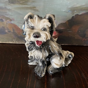 FINAL SALE - Vintage Italian Spaghetti Dog Planter Vintage Dog Figurine Vintage Mid Century Italian Pottery Dog Vintage Italian