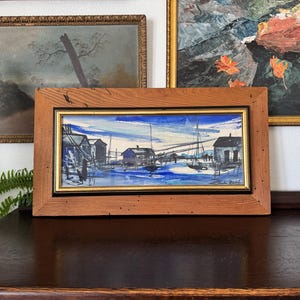 Mid-20th Century Rubi Roth Abstract Watercolor Painting Framed