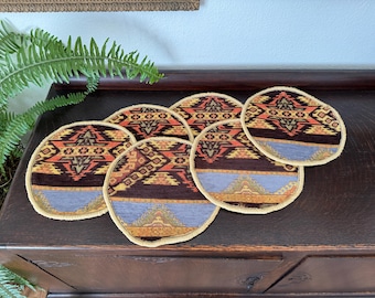Turkish Kilim Placemats Kilim Placemat Pot Holder Coaster Set of 6