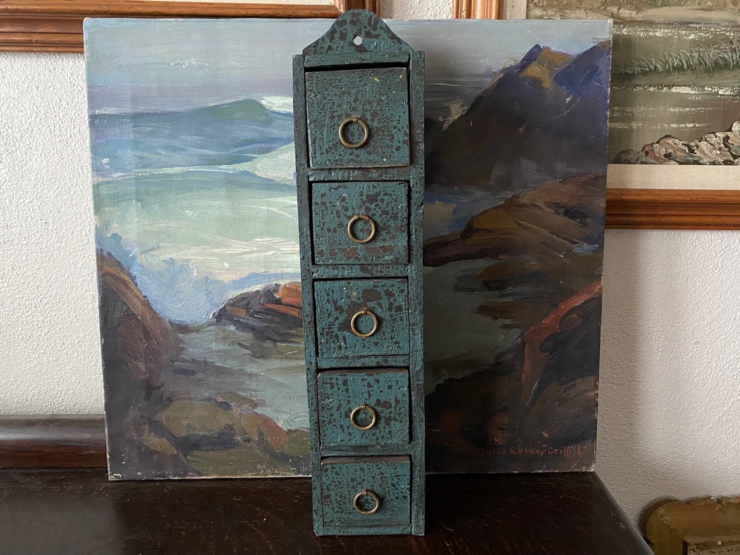 Vintage Primitive Drawers Vintage Handcrafted 5drawer Wooden