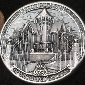 The Legendary &#39;Headless Horseman of Sleepy Hollow&#39; 1 Troy Ounce of Antiqued .999 Fine Silver.