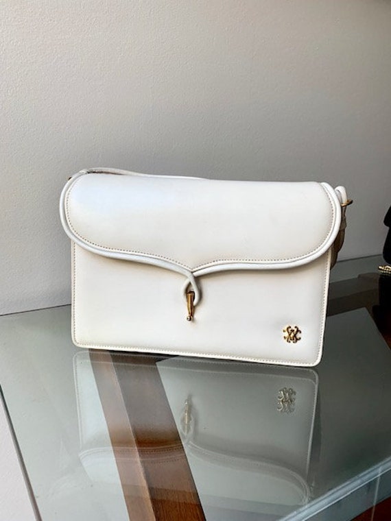 White leather purse Clearance