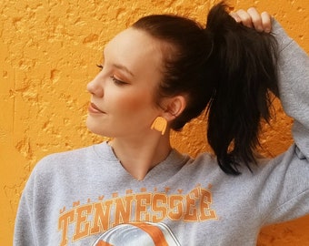 Polymer Clay Earrings | Sweater Earrings | UTK | Volunteers | Vols | Tennessee Gifts | Orange | Knoxville | College Jewelry | thatclaygirlco