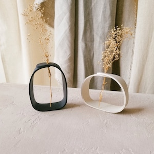 Polymer Clay Vase | Small Clay Vase | Abstract Vase | Home Decor | Baby&#39;s Breath | thatclaygirlco