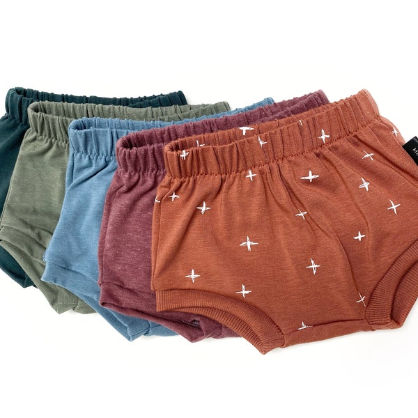 Earth Tone Bummies Baby Shorts