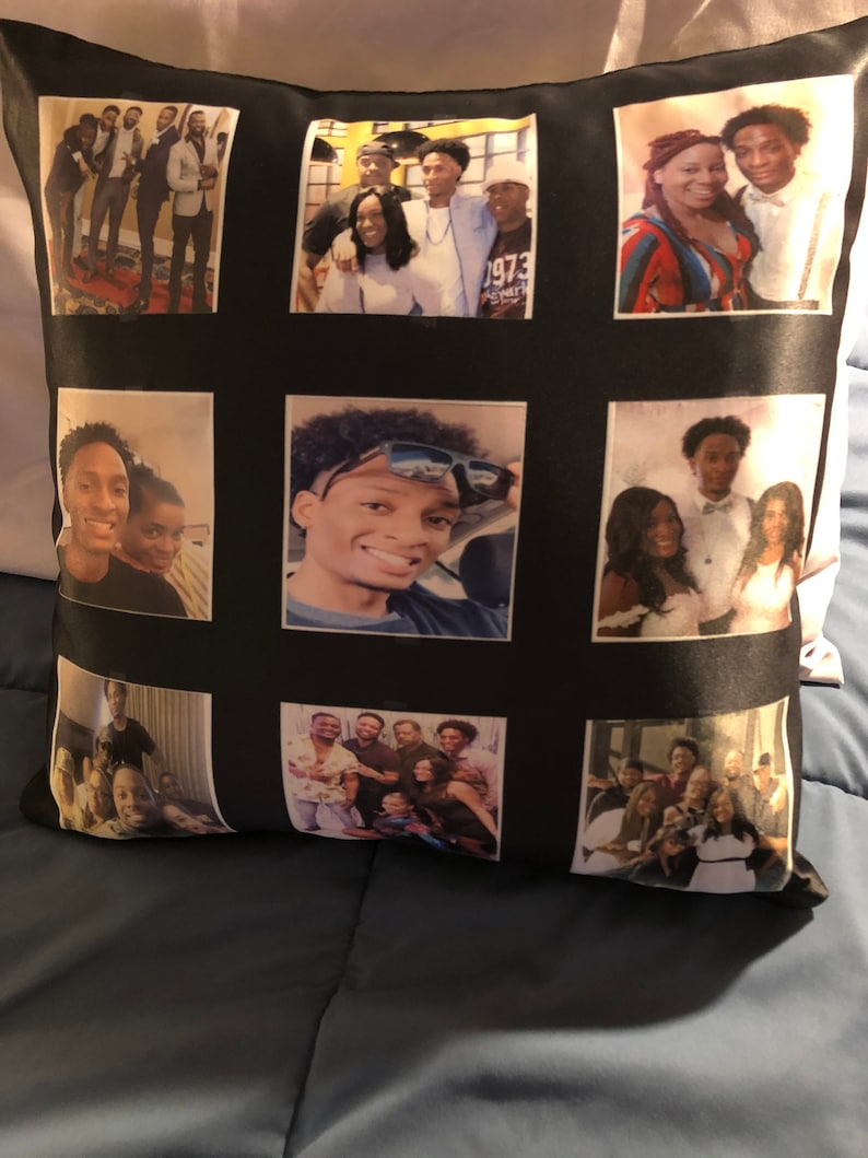 9 Panel Satin Pillow Cover Picture pillow case Sublimation Etsy