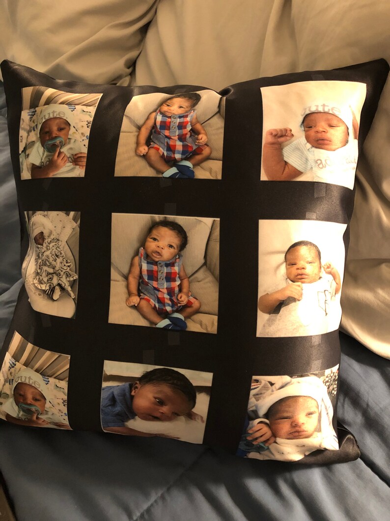 9 Panel Satin Pillow Cover Picture pillow case Sublimation Etsy