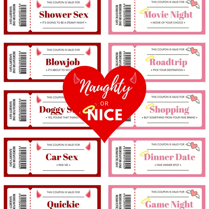 Valentines Gift for Him Valentines Gift for Her Love Coupons Etsy