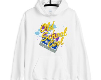 Old School Cool Cassette Tape For Music Lover Unisex Hoodie