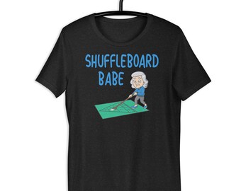 Shuffle Board Babe Funny Unisex t-shirt