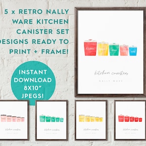 Nally Ware Canisters - Etsy