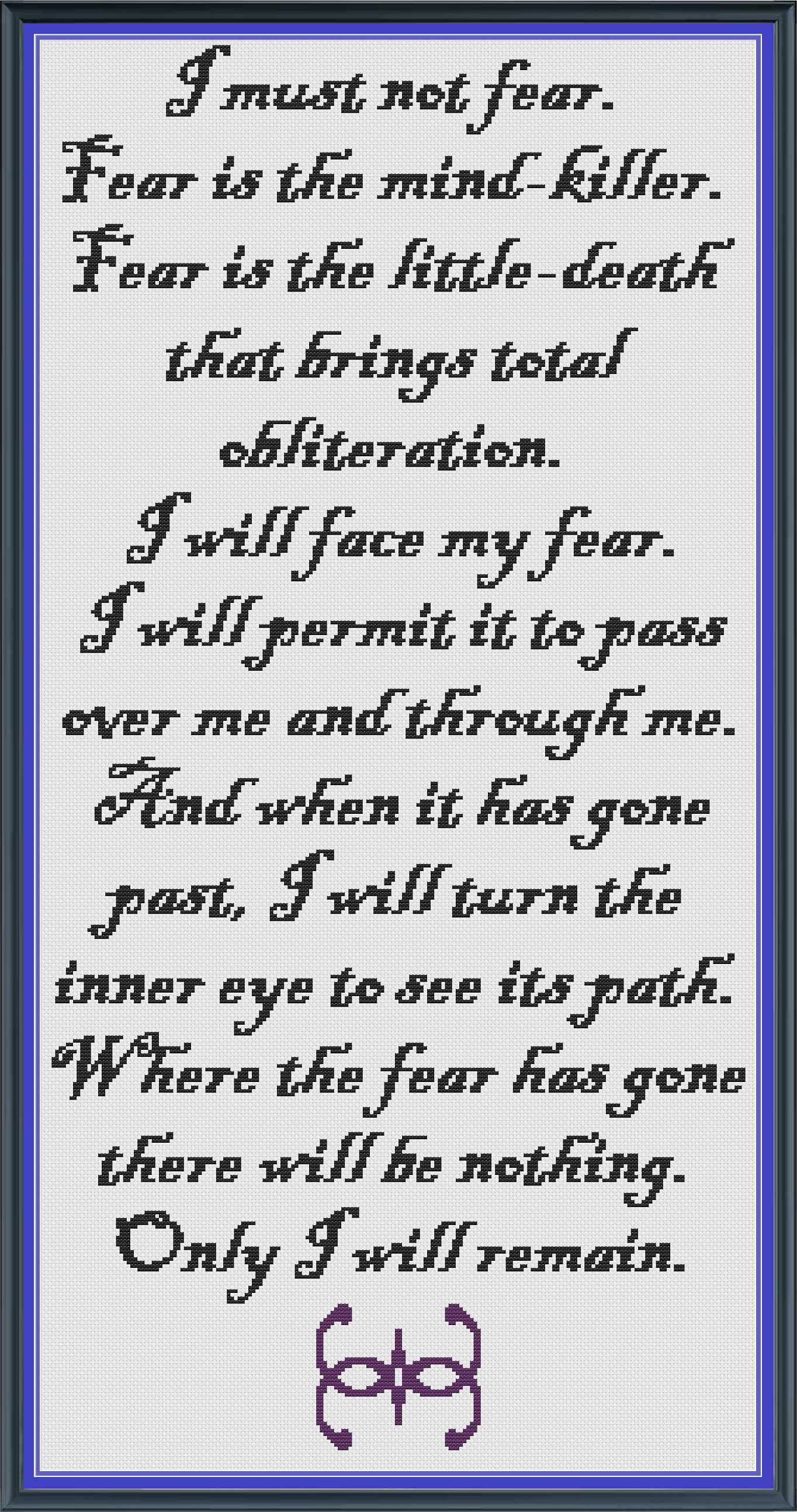 Litany Against Fear Version 2 - Etsy