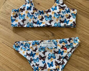 Double Blue Butterfly Bikini