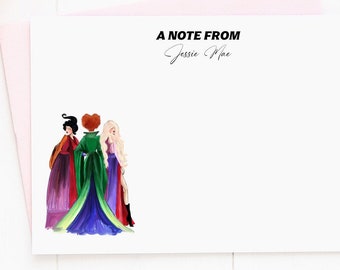 Hocus Pocus Personalized Stationery Set - Sanderson Sisters