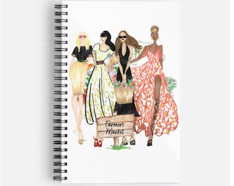 Fashion Illustration Notebook - Farmer's Market
