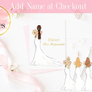 Bridal Shower Card, Future Mrs Wedding Card, Bride to Be Card, Engagement Card, Bridal Shower Card, Engagement Gift, bride card, custom