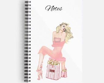 Fashion Illustration Notebook - Pretty in Pink