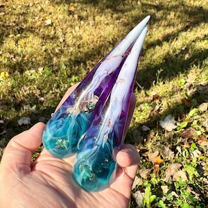 Teal to Purple Oni Horns