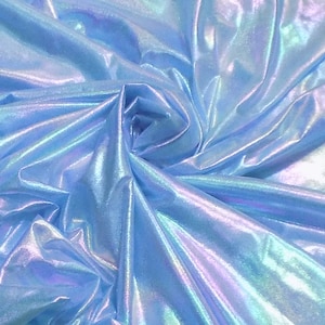 Amazing Holographic Stretch Shaded Lycra Spandex Fabric- Holographic Fabric By Yards- Stretch Apparel 58 Width