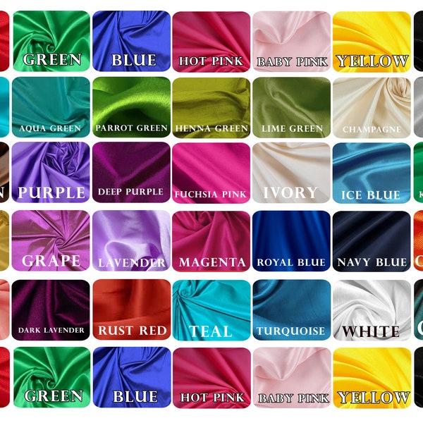 35 Colors Silk Taffeta Fabric-Plain Taffeta Silk Fabric- Silk Fabric For Bridal Dresses- Light Taffeta Fabric- Silk Fabric by the Yard