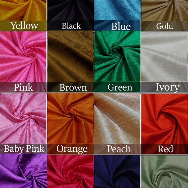 Cream Dupioni Silk Fabric