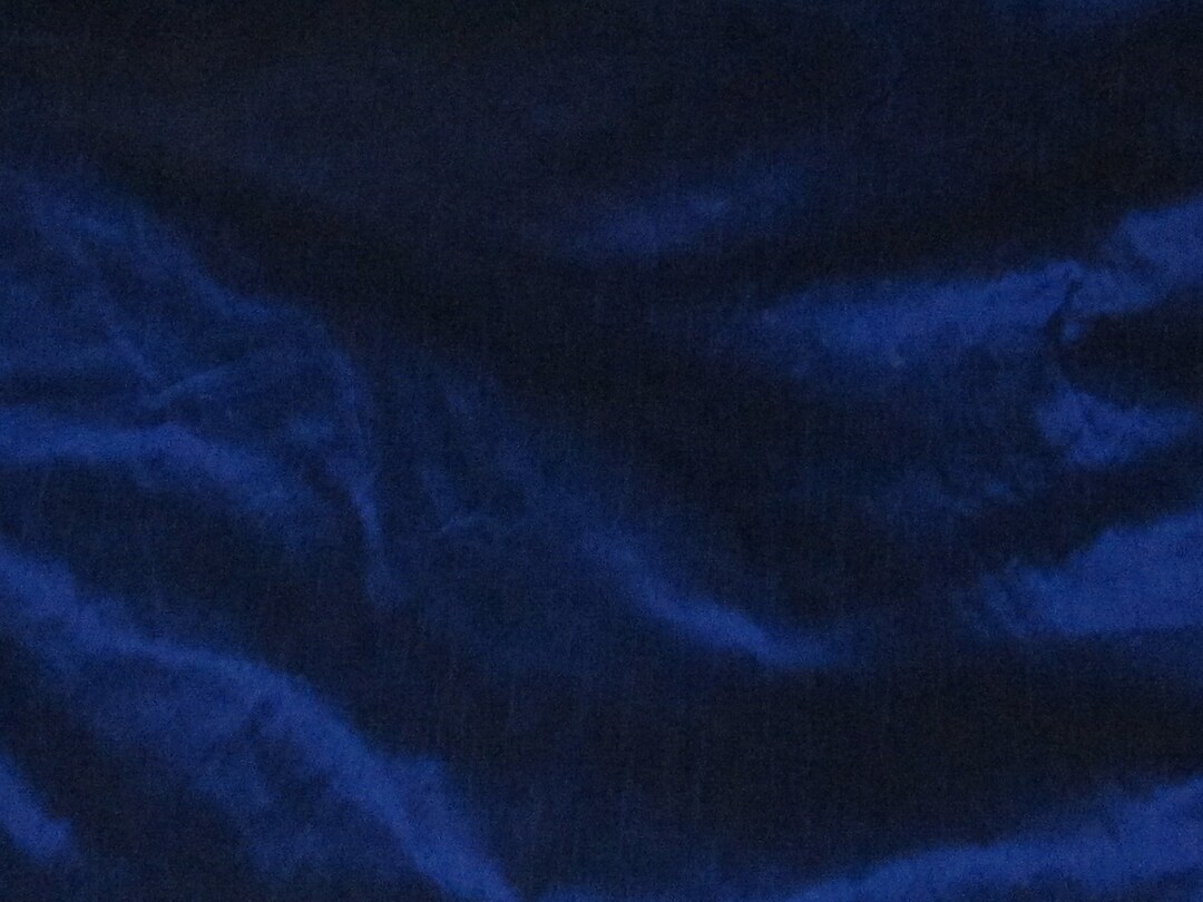 River Blue Embroidered Dupioni Silk main image 1