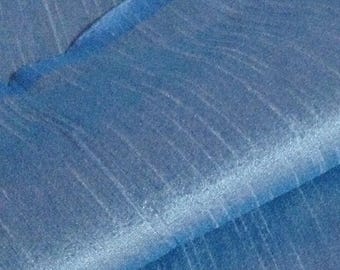 Aqua Blue Raw silk fabric, Faux Silk Curation Dupioni Fabric, Gown Fabric, Dupioni silk by the Yard For Wedding Dresses