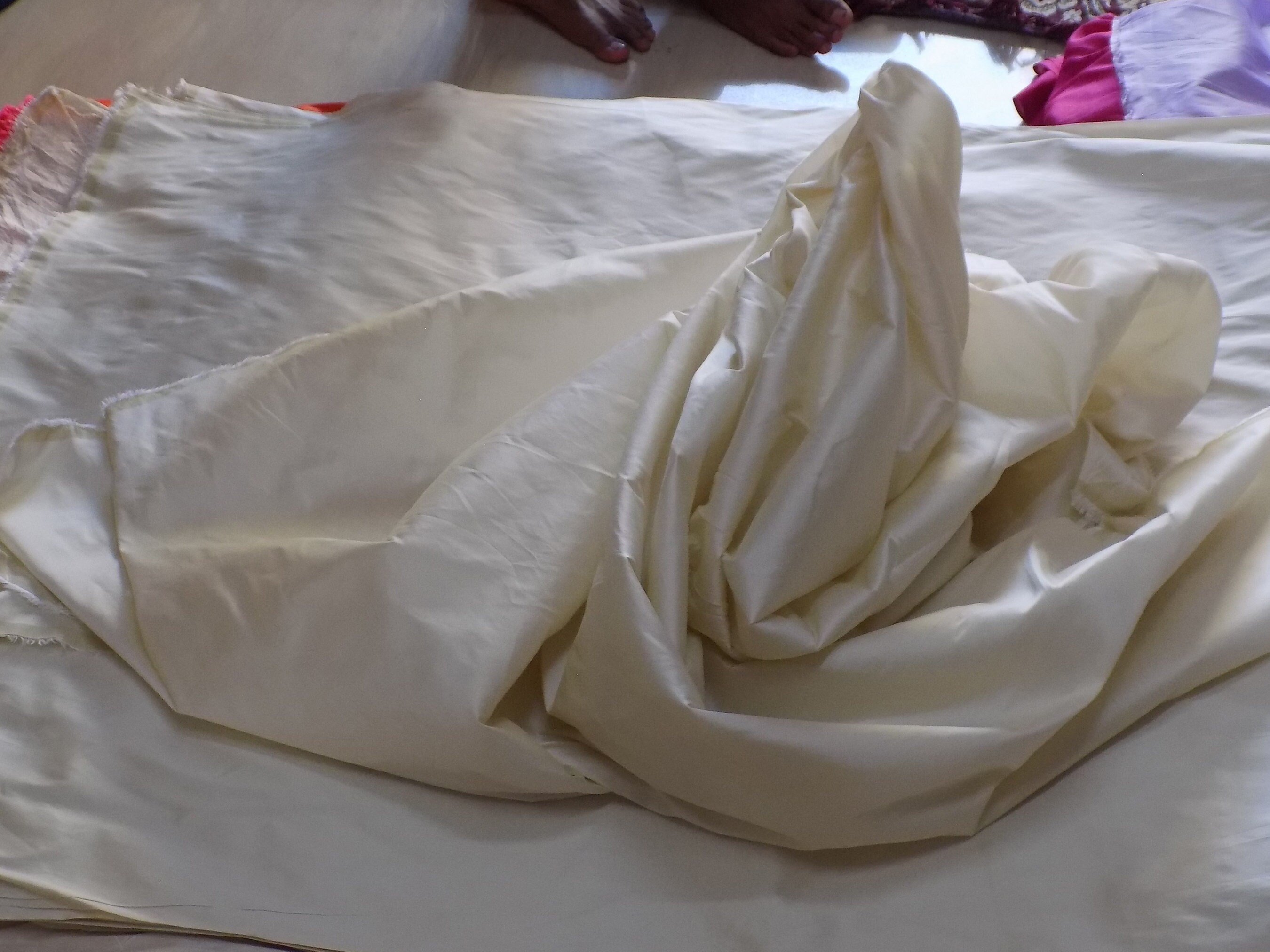 Oyster Light Taffeta Silk Fabric main image 0