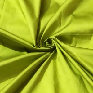 Lime Green Taffeta Fabric- Taffeta Fabric for Bridal Dress Sold by the ...