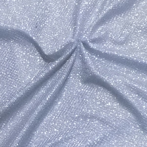 Srebrna, rozciągliwa, błyszcząca tkanina | Rozciągliwa luksusowa brokatowa tkanina dla niej | Luksusowa tkanina spandex z lycry 58 sprzedawana na metry