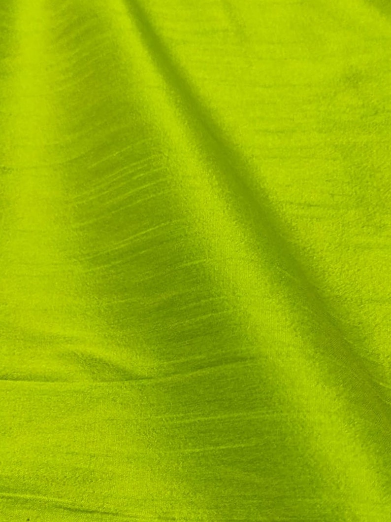 Fennel Seed/Kelly Green Embroidered Dupioni Silk