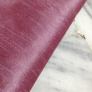 Best Two shade Faux Raw Silk Dupioni Fabric by the Yard | Imitation Raw Silk with Slub Texture | Lightweight Fabric for Drapery Sewing Craft