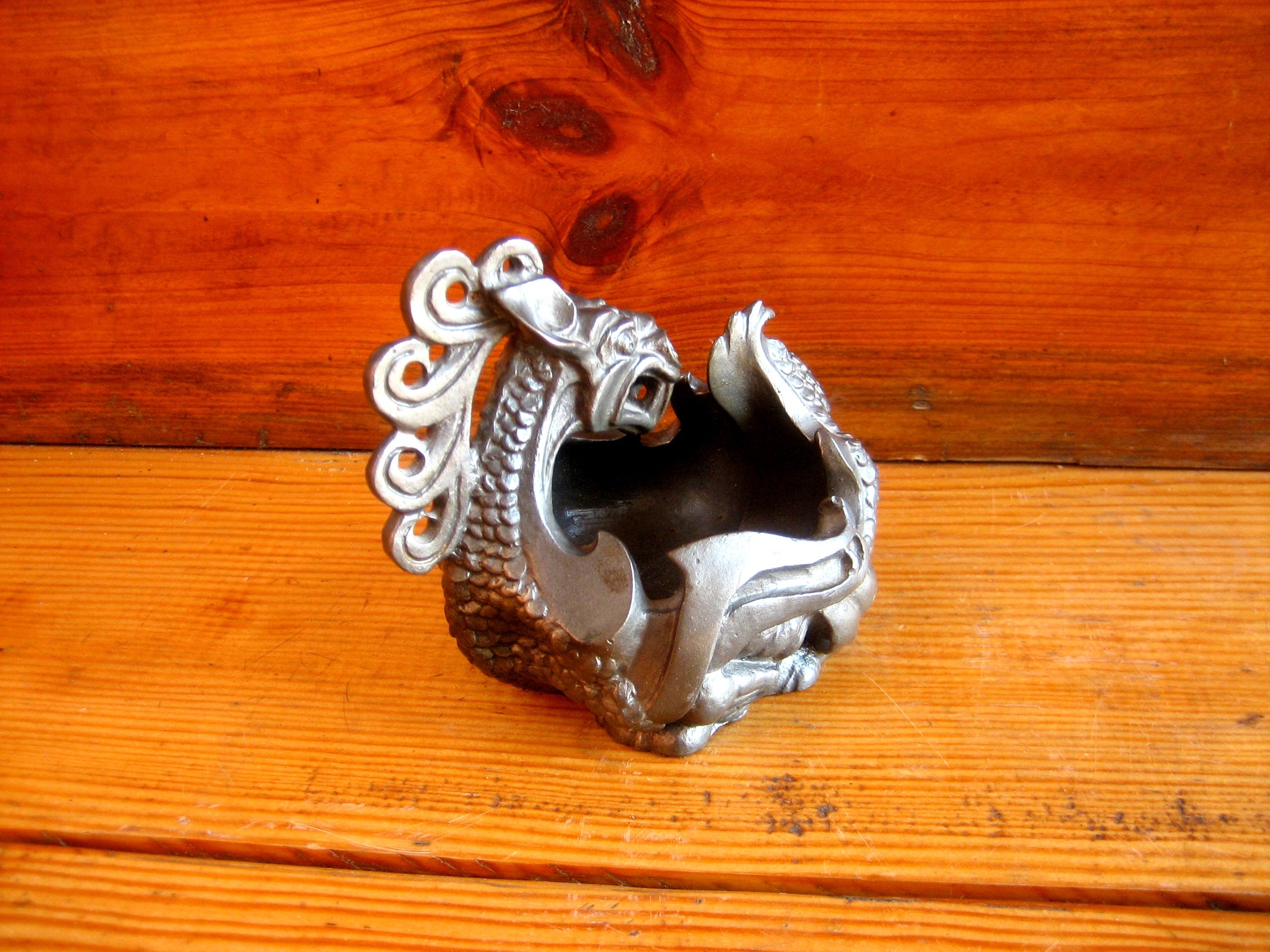 Antique ashtray Dragon. Antique ashtray from the Etsy