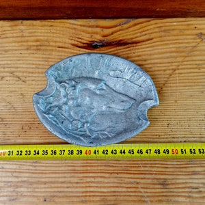 Antique souvenir ashtray - &quot;Dog&quot;.  Historical artifact. Antique gift. A Christmas gift.