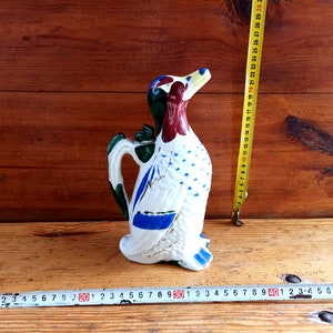 Antique porcelain bottle for cognac (whiskey, vodka) from the USSR &quot;Duck&quot;. Decanter of the Leningrad plant. LFZ. Antique souvenir.