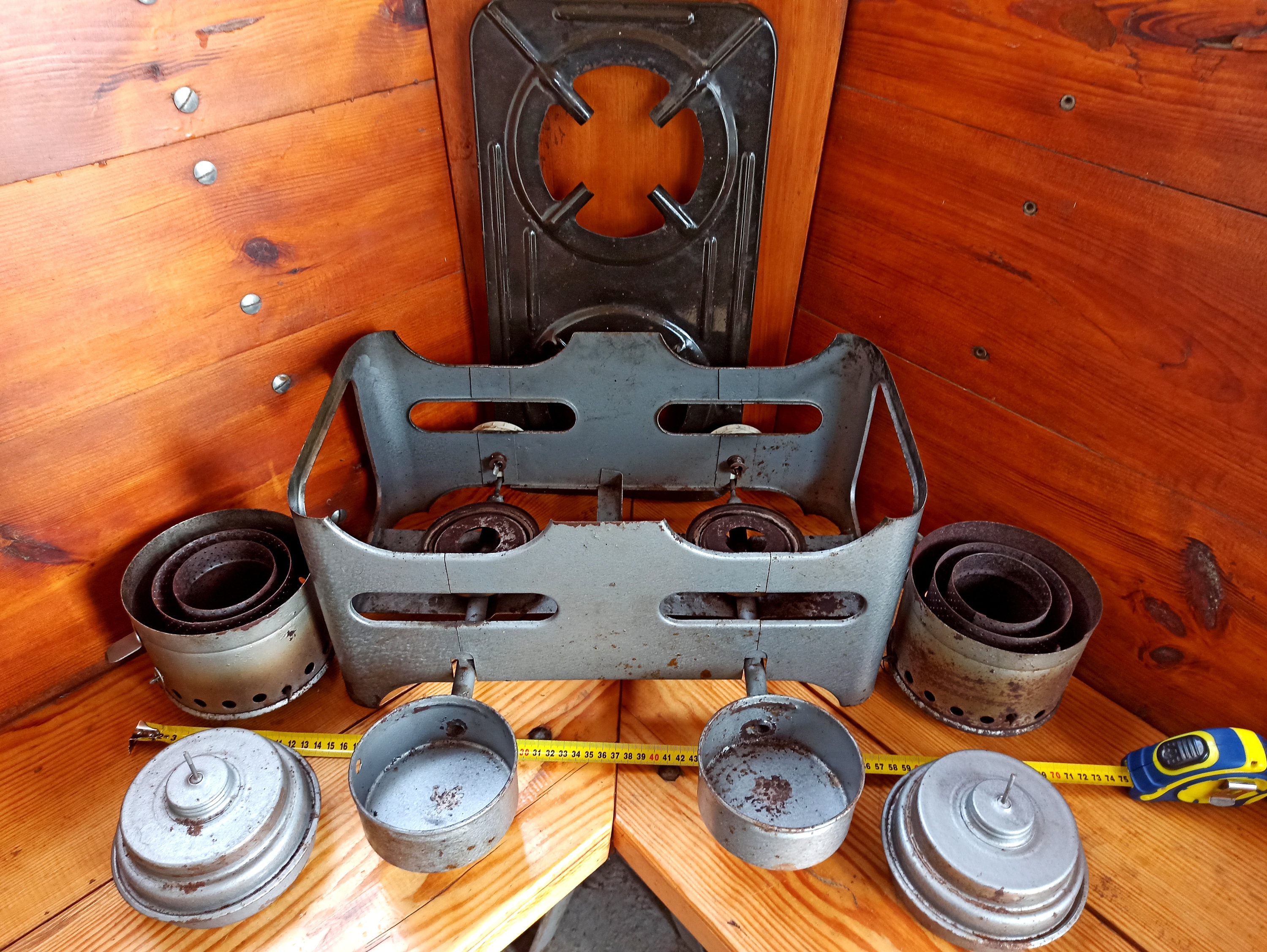 An Old Twoburner Kerosene Stove for Cooking Over an Open Etsy