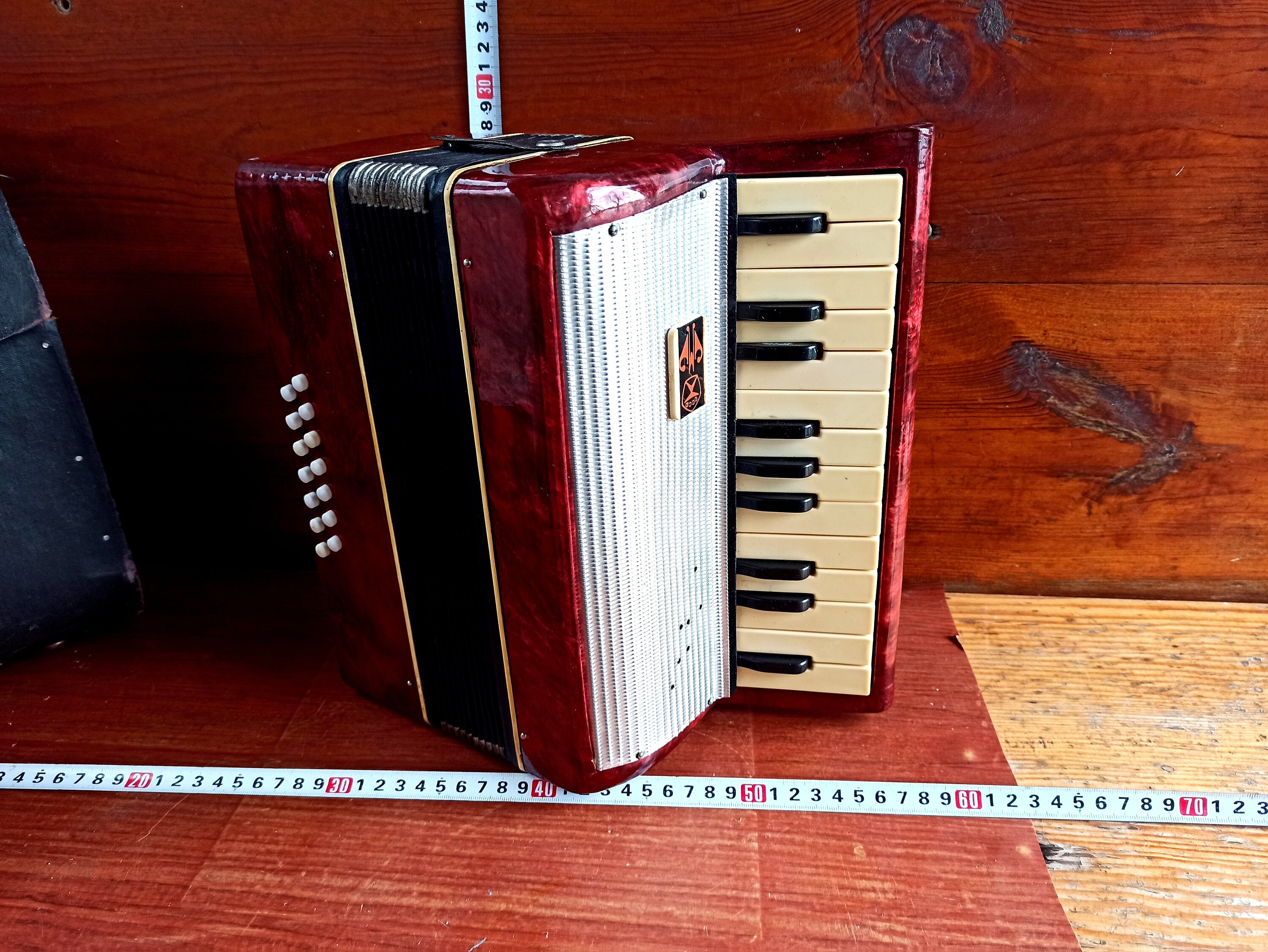 旧ソ連時代の子供用楽器 - アコーディオン。子供用楽器。アンティーク