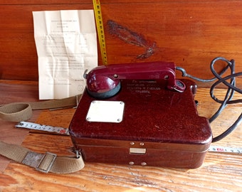 Téléphone de campagne armée allemande Lorenz année 60 - Radios et