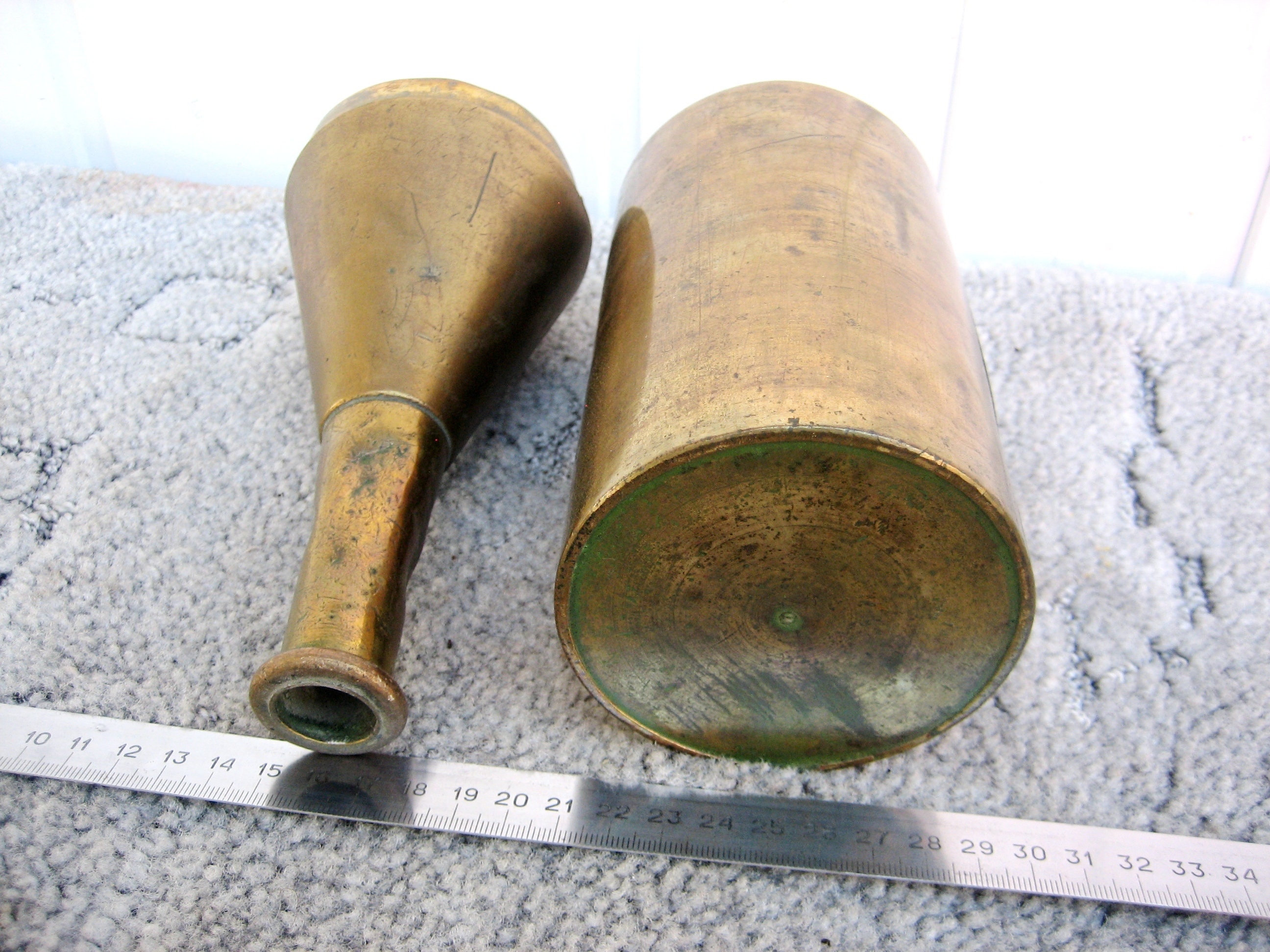 Antique bronze bottle of the 19th century of the Russian Etsy