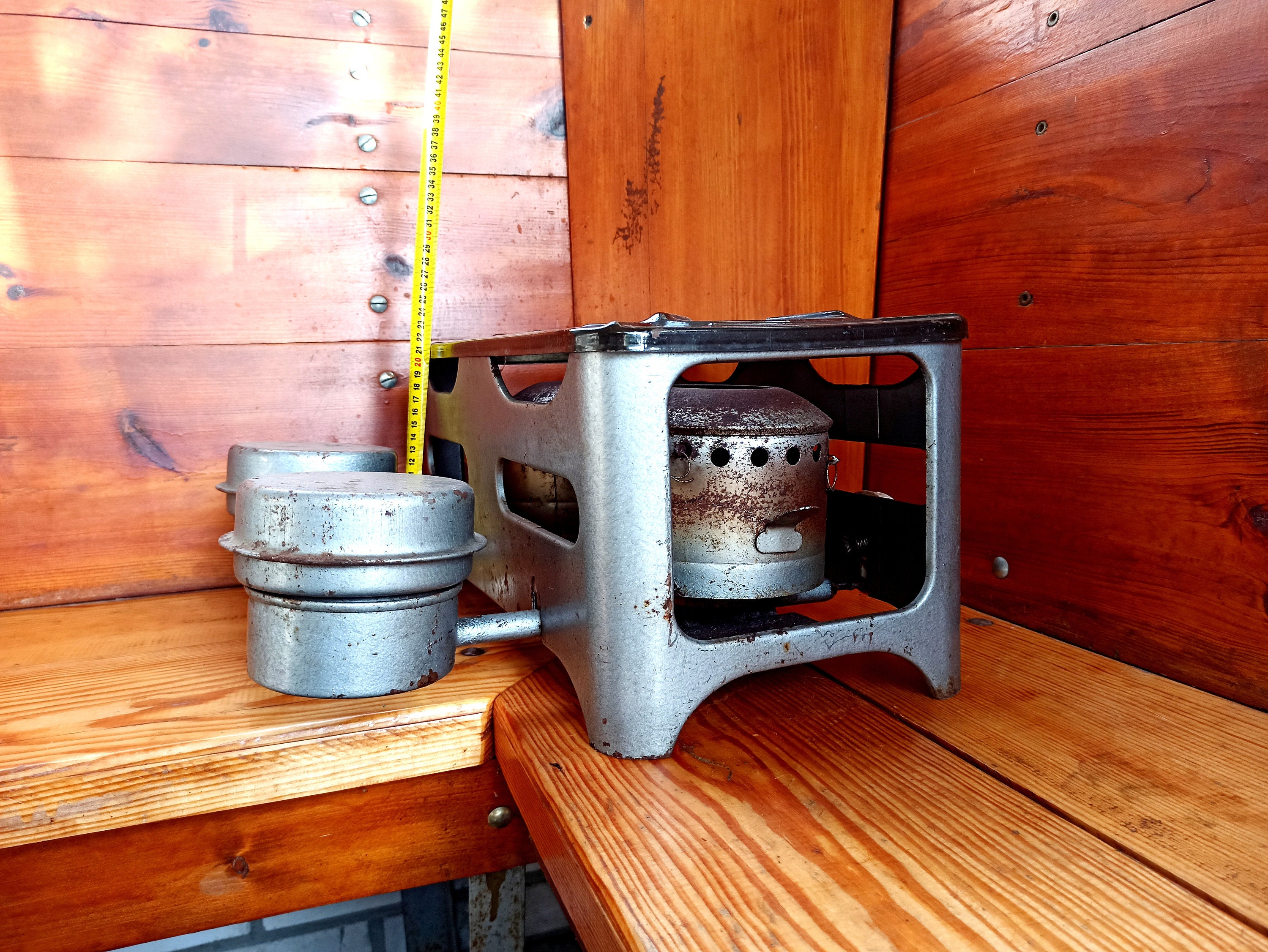 An Old Twoburner Kerosene Stove for Cooking Over an Open Etsy