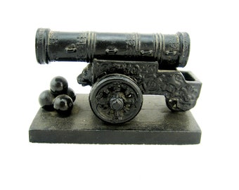 Vintage Tsar Cannon Figurine – Cast Iron Military Souvenir