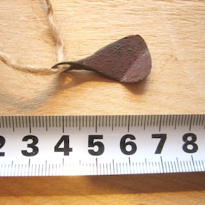 Ancient amulet of a Viking warrior &quot;Battle ax&quot;. Historical artifact for the collection. Talisman of a warrior of Kievan Rus 9-11 centuries.