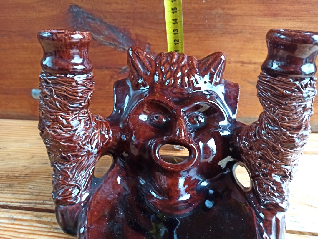 Vintage Tabletop Ceramic Ashtray - Candlestick - 