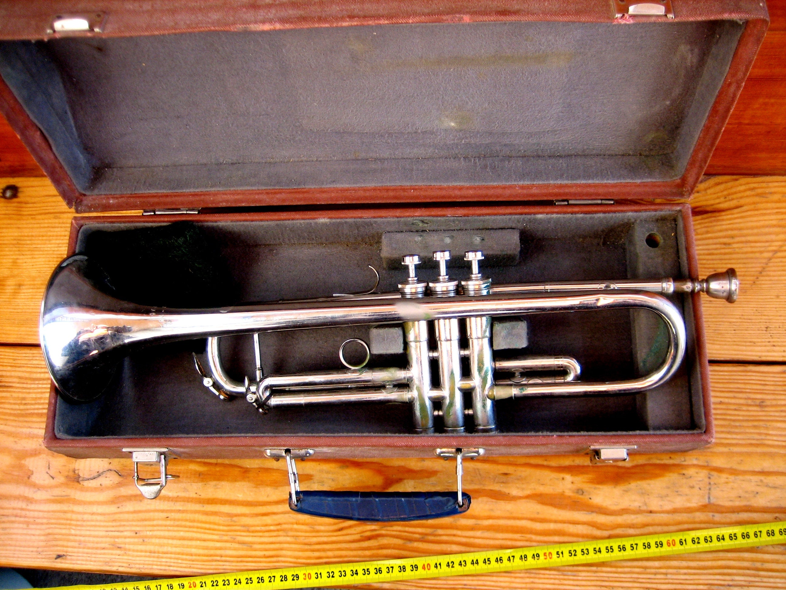 An old trumpet from a military brass band from the USSR. Etsy